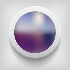 vector button, icon, banner design with bokeh background 