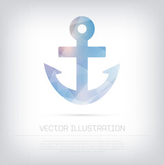 vector ship's anchor icon
