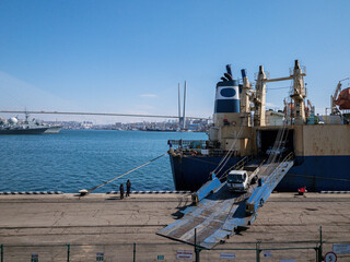 ship in the port