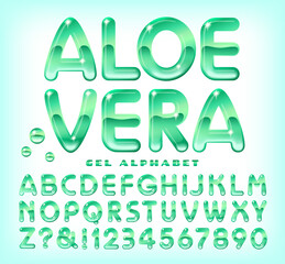An Alphabet with the Effect of Aloe Vera Gel