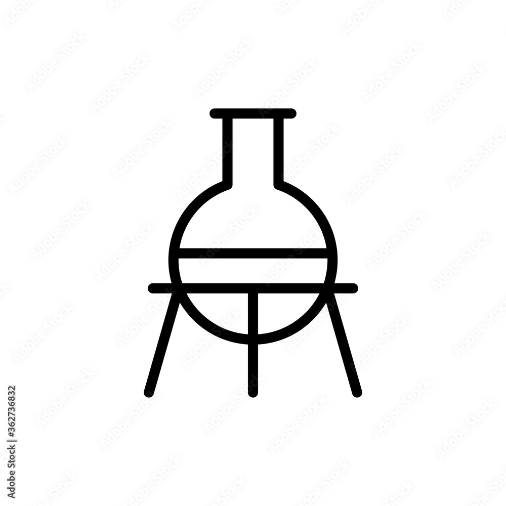 Poster Flask, holder icon. Simple color vector elements of stinks icons for ui and ux, website or mobile application