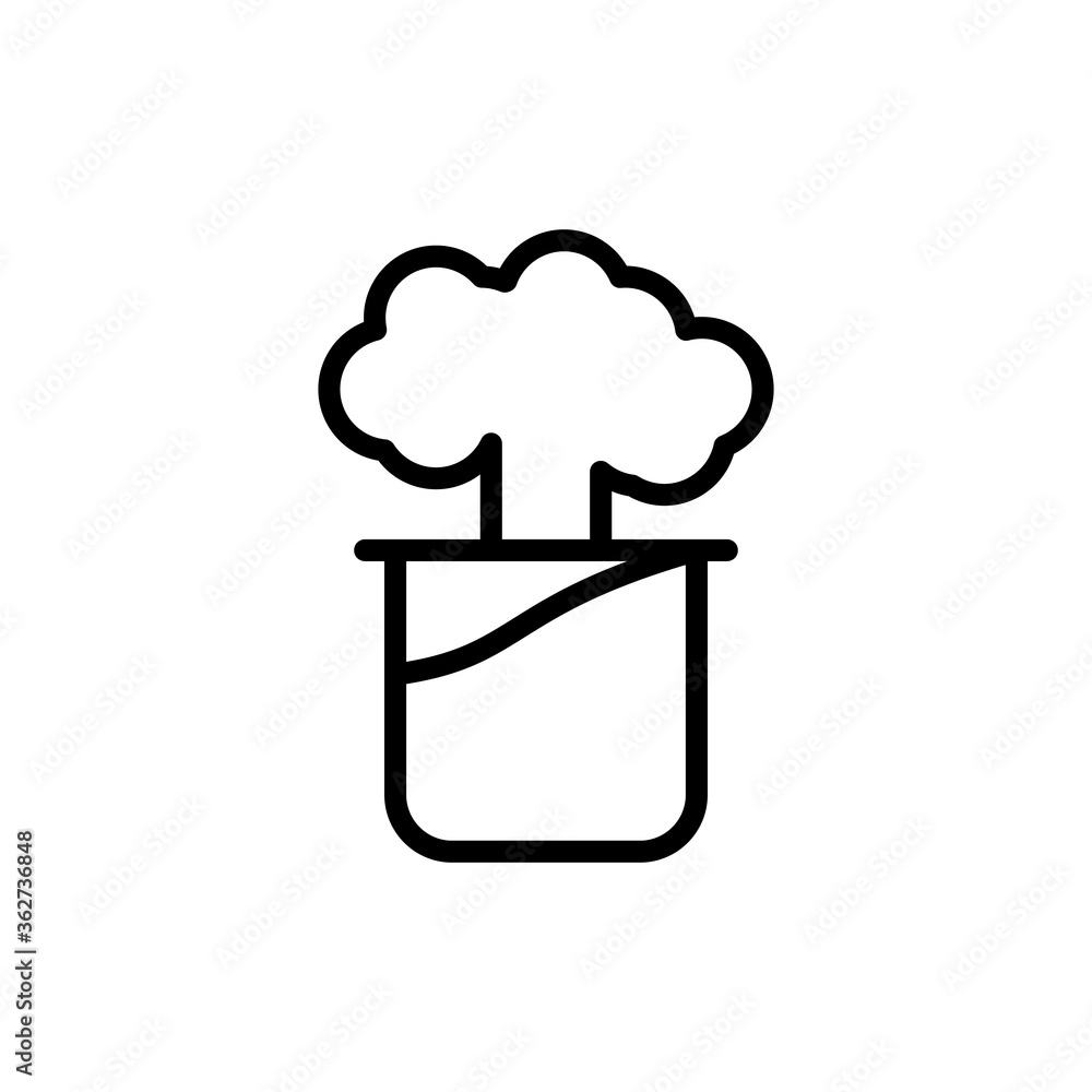 Aufkleber flask, explosion icon. simple color vector elements of stinks icons for ui and ux, website or mobile