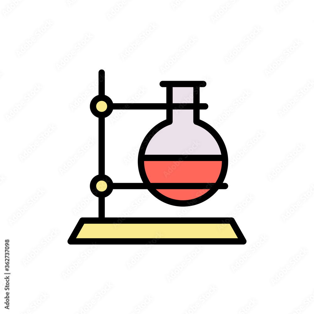 Poster flask, holder icon. simple color with outline vector elements of stinks icons for ui and ux, website