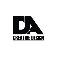 Letter DA logo icon design vector. monogram logo vector illustration