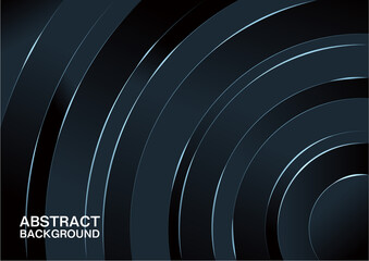 Abstract dark circular lines background Premium Vector