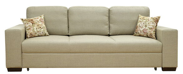 Naklejka premium Sofa isolated on white background. Including clipping path