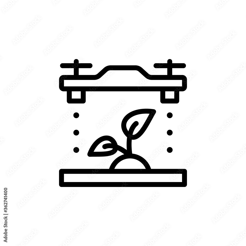 Poster sack, bell, product icon. simple line, outline vector elements of automated farming icons for ui and