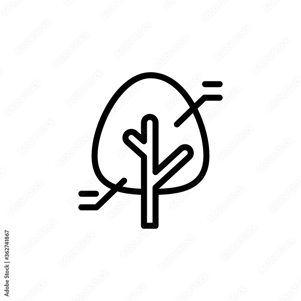 Poster tree, smart, information icon. simple line, outline vector elements of automated farming icons for u