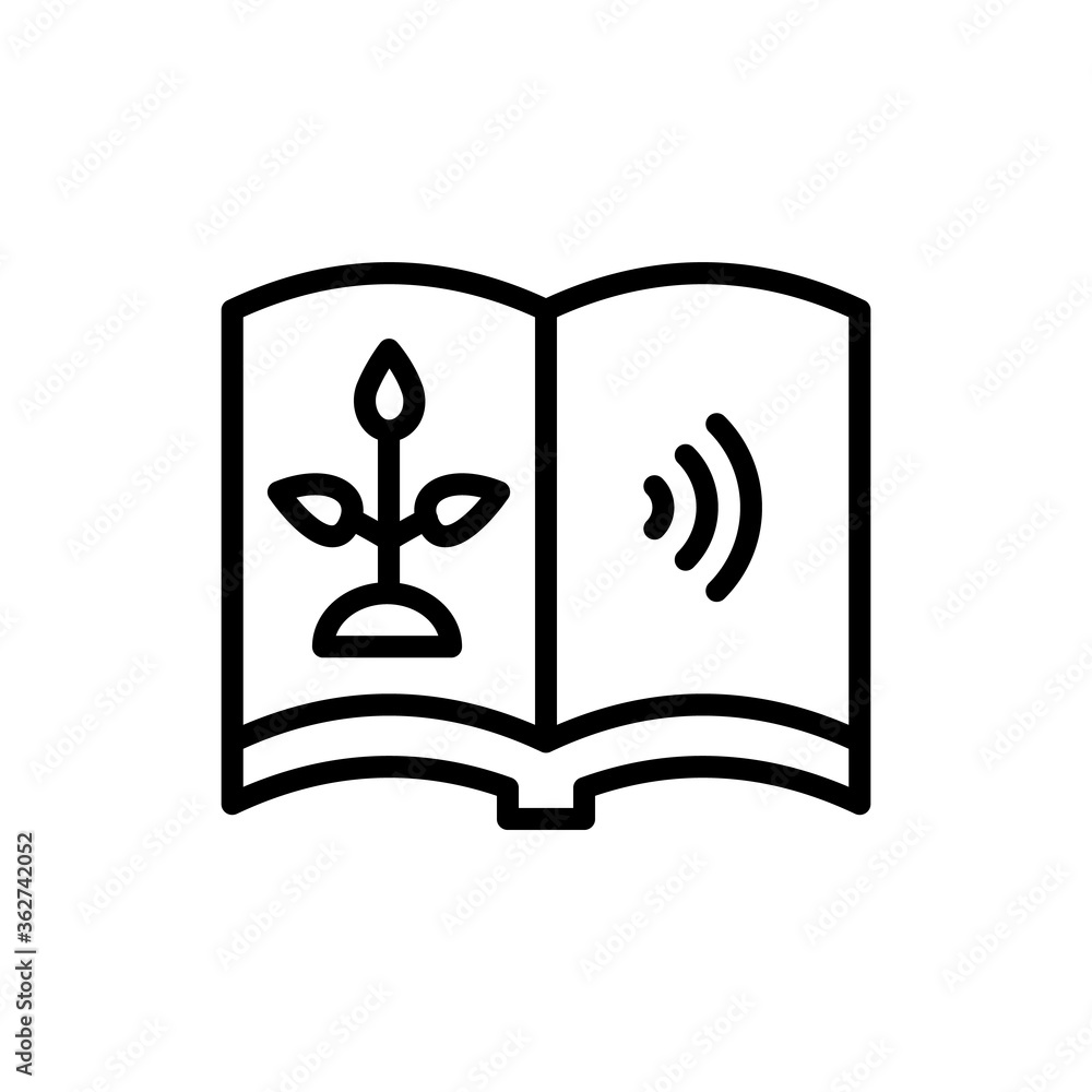 Poster book, smart farming icon. simple line, outline vector elements of automated farming icons for ui and