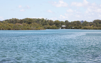 The beautiful Tweed Heads in Northern New South Wales showing the Tweed River and shoreline
