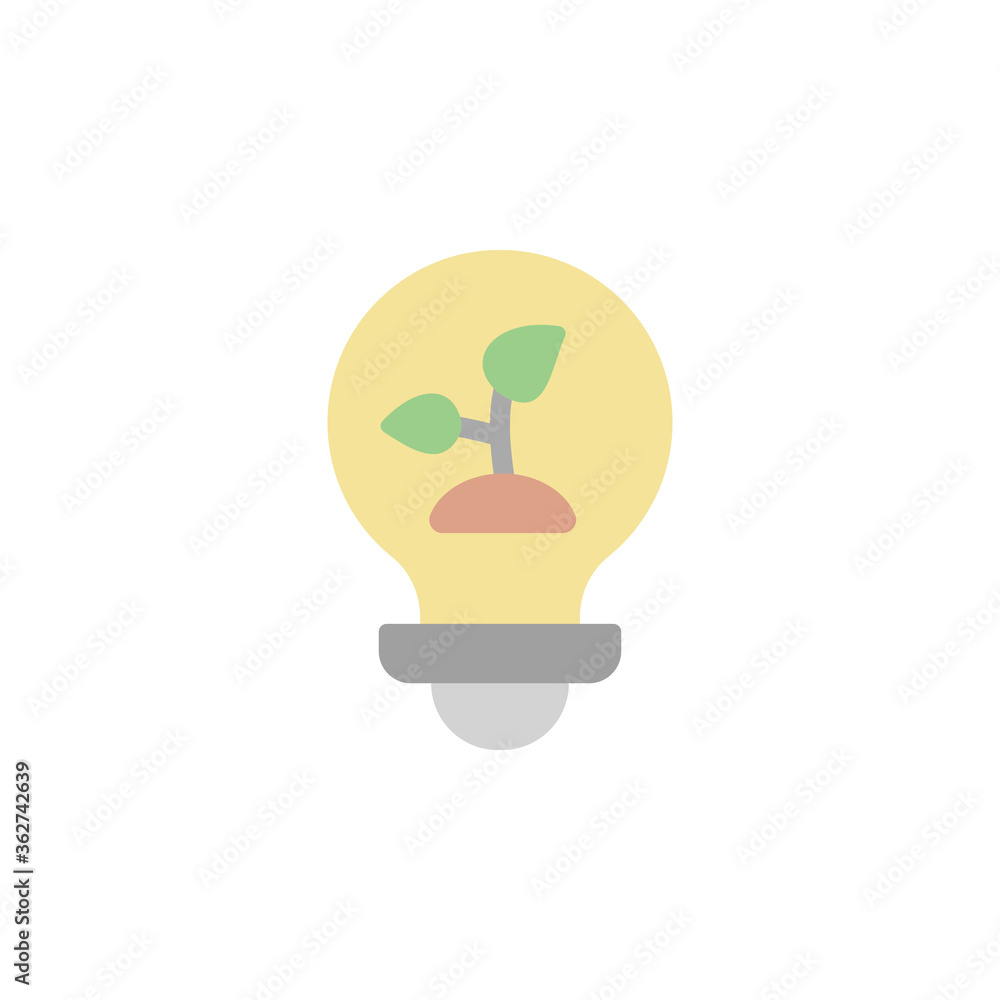 Poster bulb, smart, farm icon. simple color vector elements of automated farming icons for ui and ux, websi