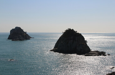 Oryukdo means five-six island and the islands in Busan, South Korea