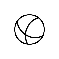 Ball, summer icon. Simple line, outline vector elements of vacation icons for ui and ux, website or mobile application