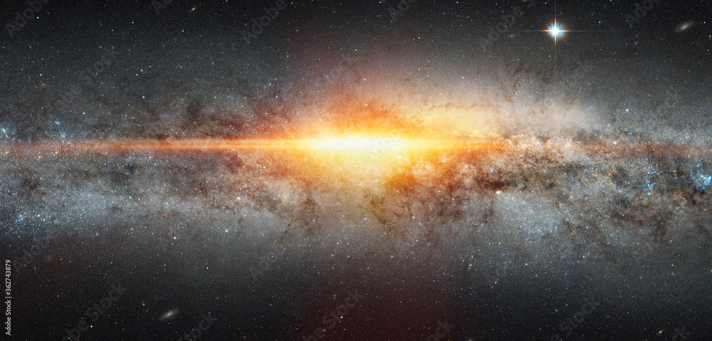 Poster Supernova explosion in the center of the milky way 