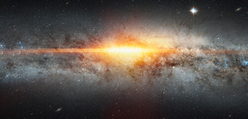 Supernova explosion in the center of the milky way 