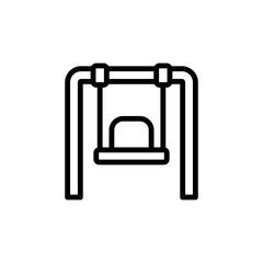 Swing, summer icon. Simple line, outline vector elements of vacation icons for ui and ux, website or mobile application