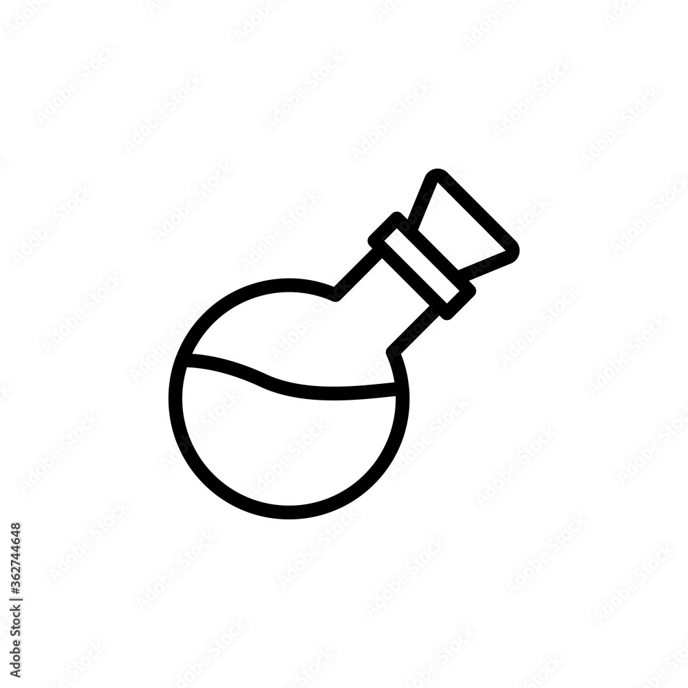 Poster potion icon. simple line, outline vector elements of video game icons for ui and ux, website or mobi