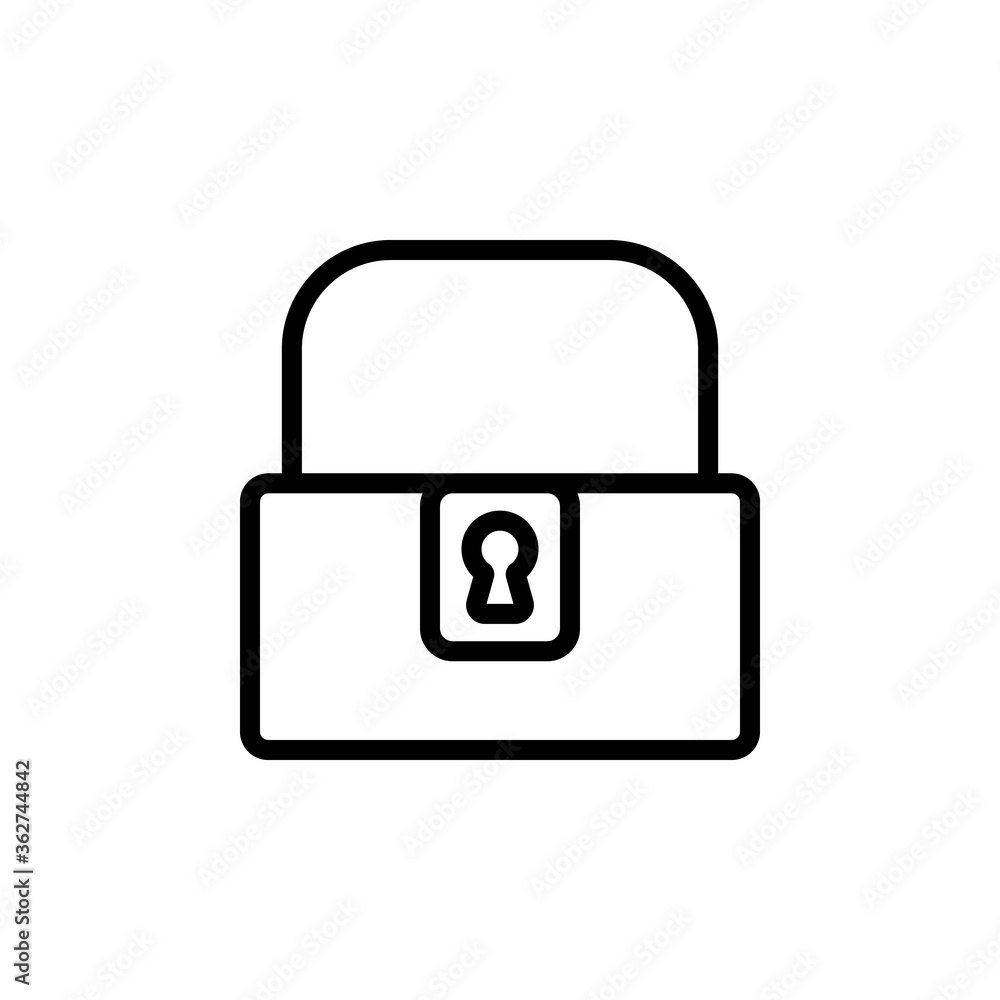 Poster chest icon. simple line, outline vector elements of video game icons for ui and ux, website or mobil