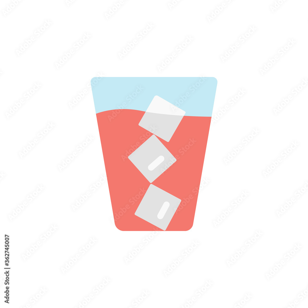Poster milkshake, cocktail icon. simple color vector elements of vacation icons for ui and ux, website or m