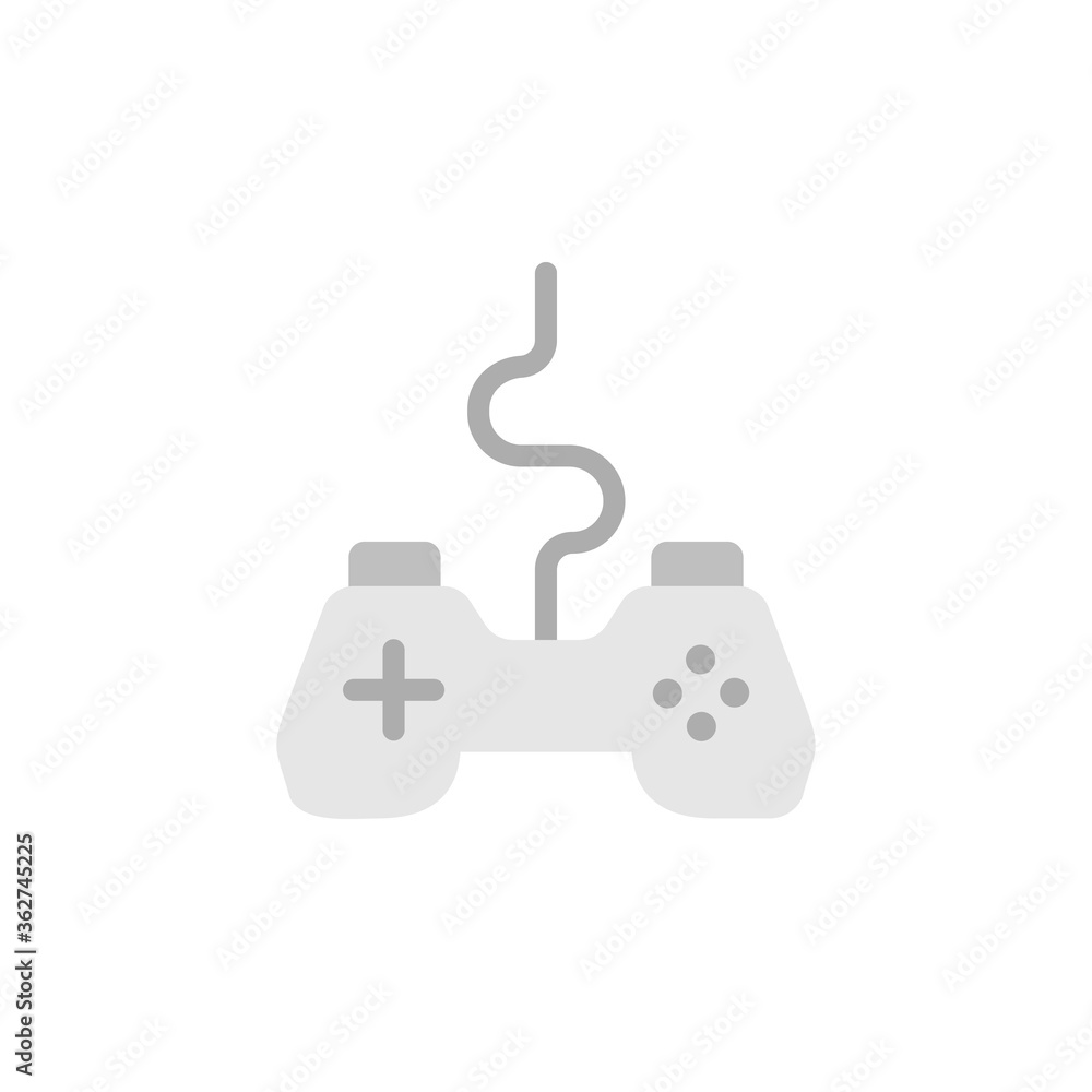Poster joystick, game controller icon. simple color vector elements of video game icons for ui and ux, webs