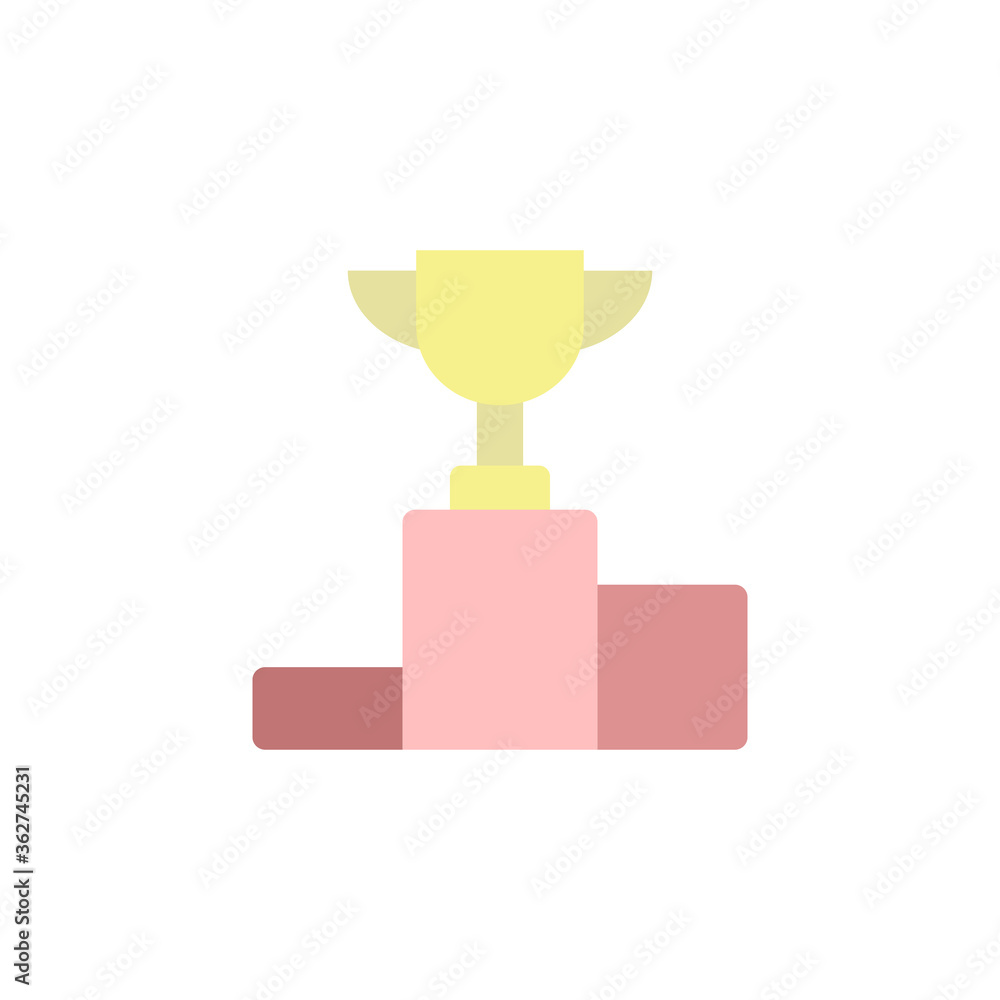 Poster podium, winner icon. simple color vector elements of video game icons for ui and ux, website or mobi
