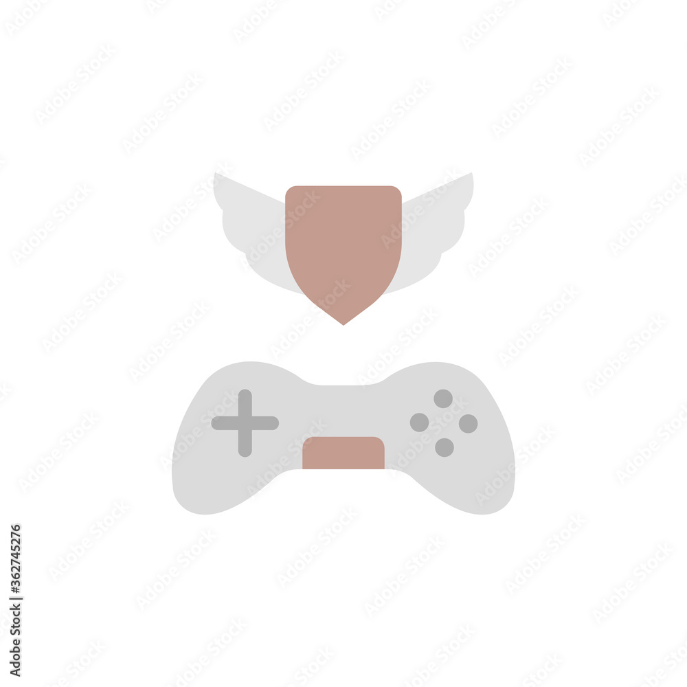 Aufkleber game controller icon. simple color vector elements of video game icons for ui and ux, website or mob