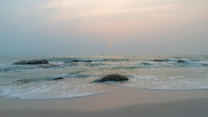 Beautiful calm sea at dawn