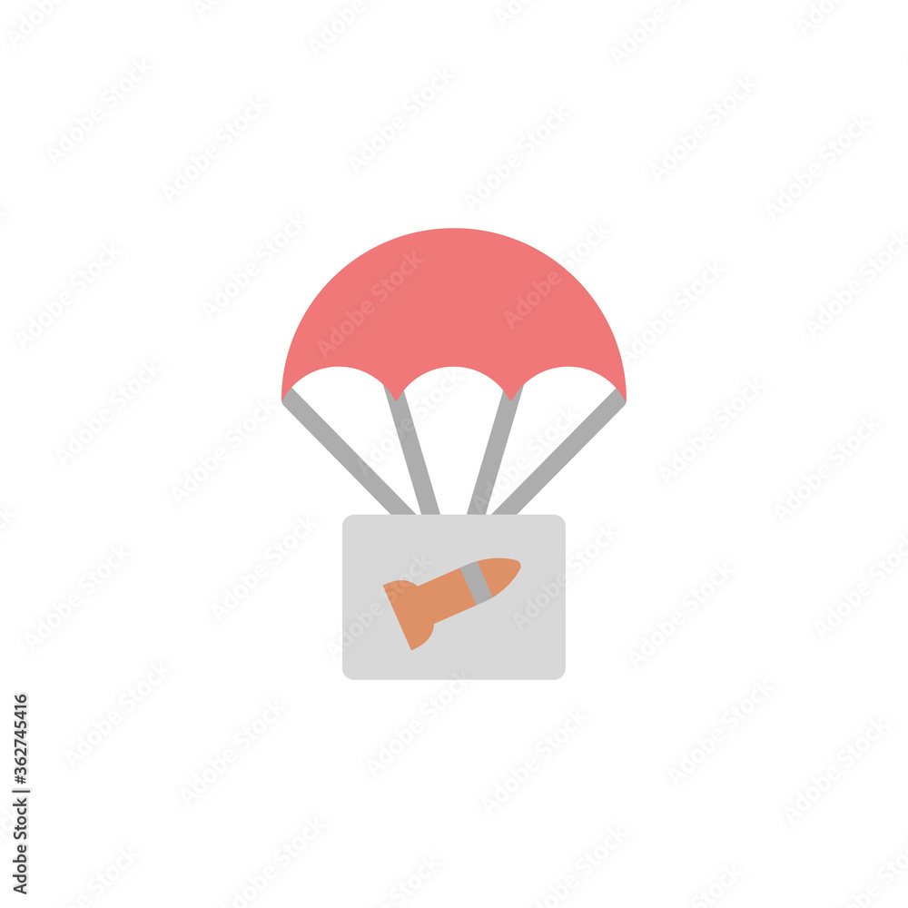 Poster airdrop icon. simple color vector elements of video game icons for ui and ux, website or mobile appl