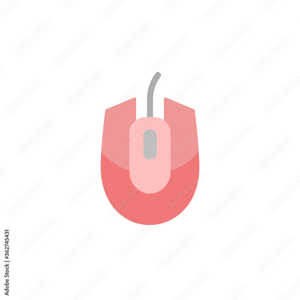 Poster mouse icon. simple color vector elements of video game icons for ui and ux, website or mobile applic