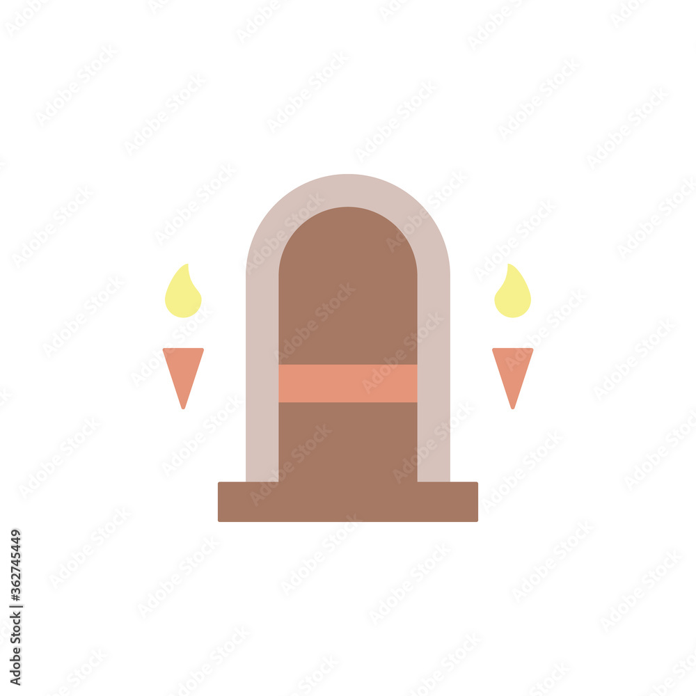 Poster dungeon icon. simple color vector elements of video game icons for ui and ux, website or mobile appl