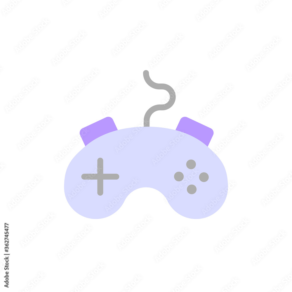Poster game controller icon. simple color vector elements of video game icons for ui and ux, website or mob