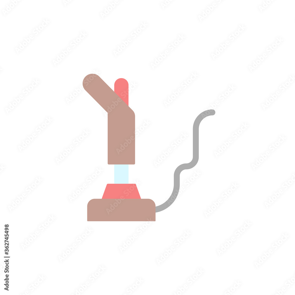 Poster joystick, game controller icon. simple color vector elements of video game icons for ui and ux, webs