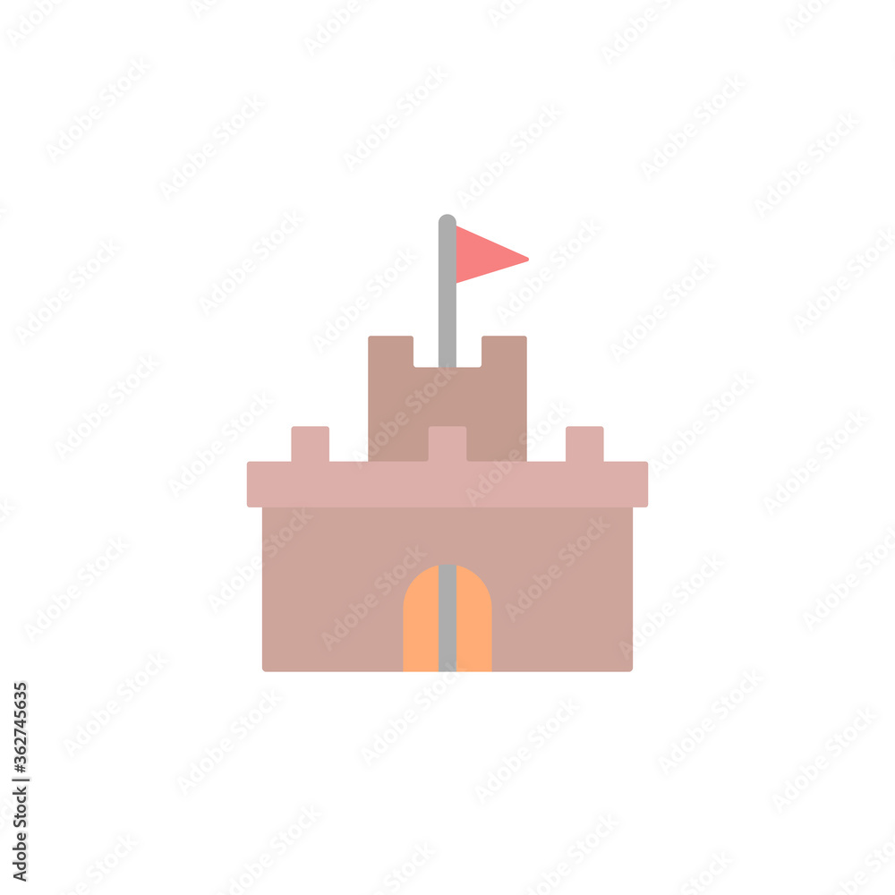 Poster tower icon. simple color vector elements of video game icons for ui and ux, website or mobile applic