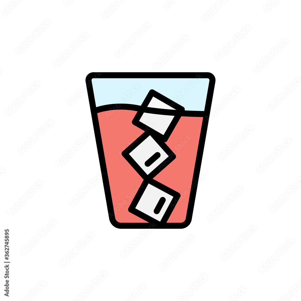 Aufkleber milkshake, cocktail icon. simple color with outline vector elements of vacation icons for ui and ux,