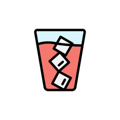 Milkshake, cocktail icon. Simple color with outline vector elements of vacation icons for ui and ux, website or mobile application on white background