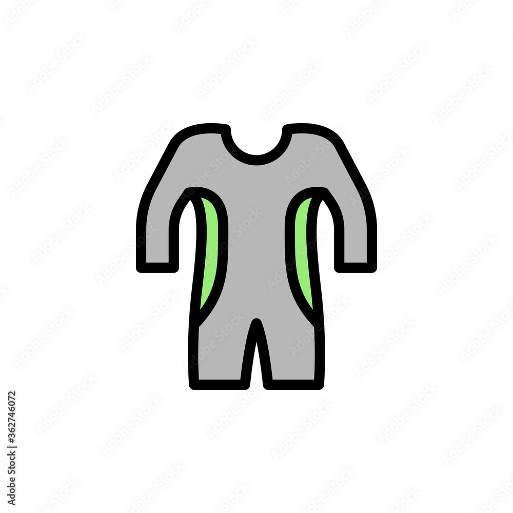 Aufkleber swimsuit, summer icon. simple color with outline vector elements of vacation icons for ui and ux, we