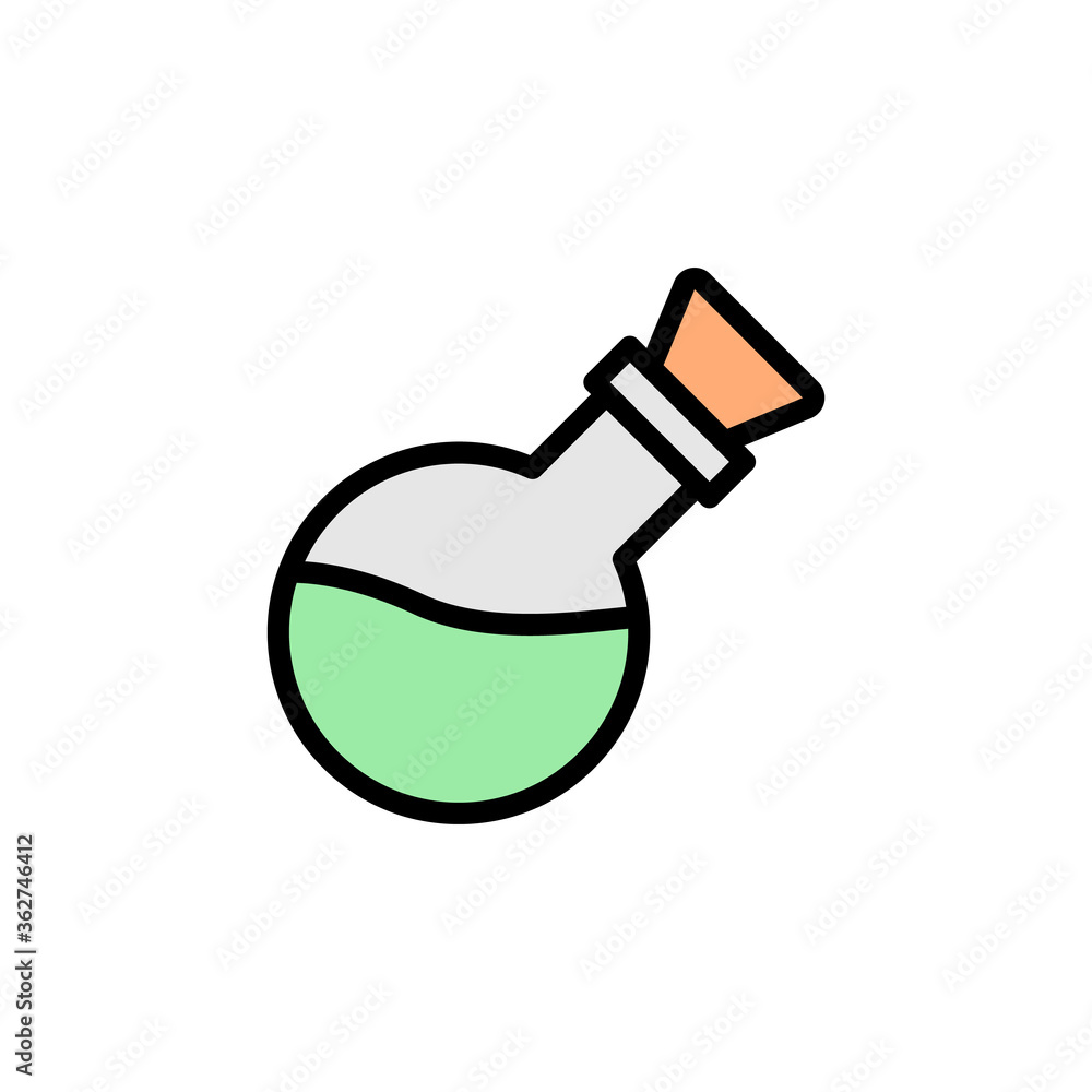 Poster potion icon. simple color with outline vector elements of video game icons for ui and ux, website or