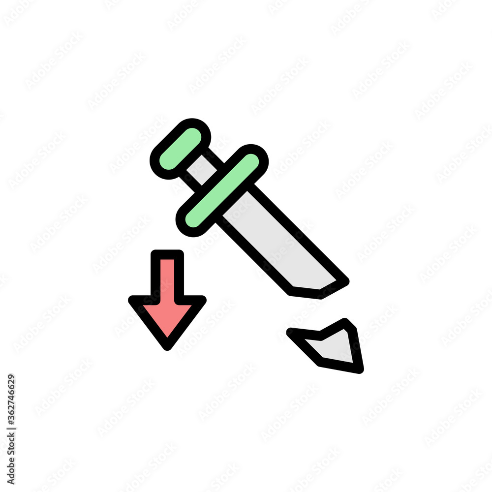 Poster nerf icon. simple color with outline vector elements of video game icons for ui and ux, website or m