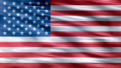 Fototapeta premium Illustration image of American (USA) flag - 3D rendering