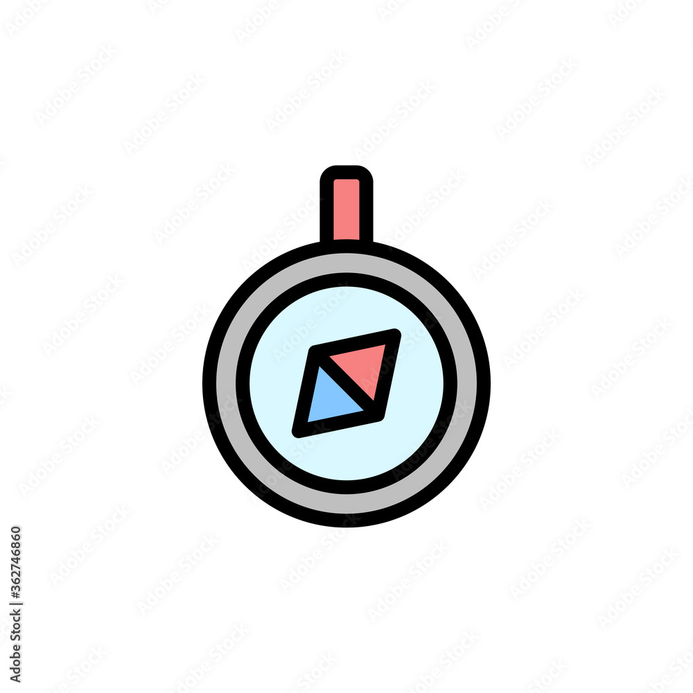 Poster compass icon. simple color with outline vector elements of video game icons for ui and ux, website o