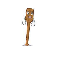 Cartoon design style of oars having worried face