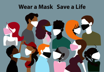 COVID-19 pandemic: Wear a Mask, Save a Life