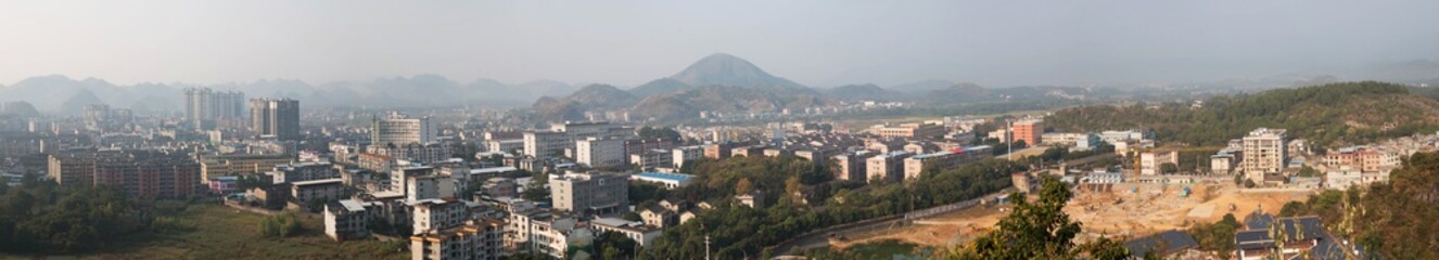 Fototapeta na wymiar Town panorama