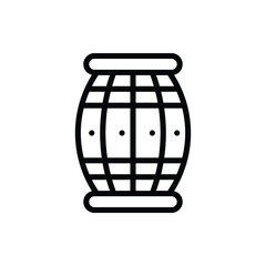 Beer Barrel Icon Logo Vector Isolated. Oktoberfest Set of Icon. Editable Stroke and Pixel Perfect.