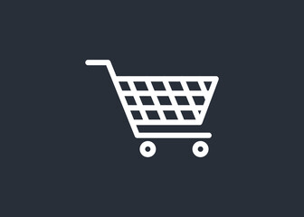 Shopping chart icon vector symbol template. Cart. Shop. Store. e-commerce. Market. Commercial. App store. Shop. Buy. e-shop. Hypermarket. Marketing. Sale. Supermarket. Buyer. Add.