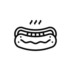 Hotdog, Sausage, Meat Icon Logo Vector Isolated. Oktoberfest Set of Icon. Editable Stroke and Pixel Perfect.