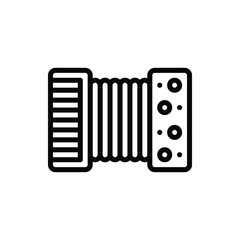 Accordion Icon Logo Vector Isolated. Oktoberfest Set of Icon. Editable Stroke and Pixel Perfect.