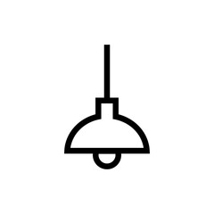 hanging lamp icon vector