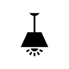 hanging lamp icon vector