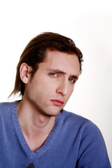 Fototapeta premium Man with suspicious look